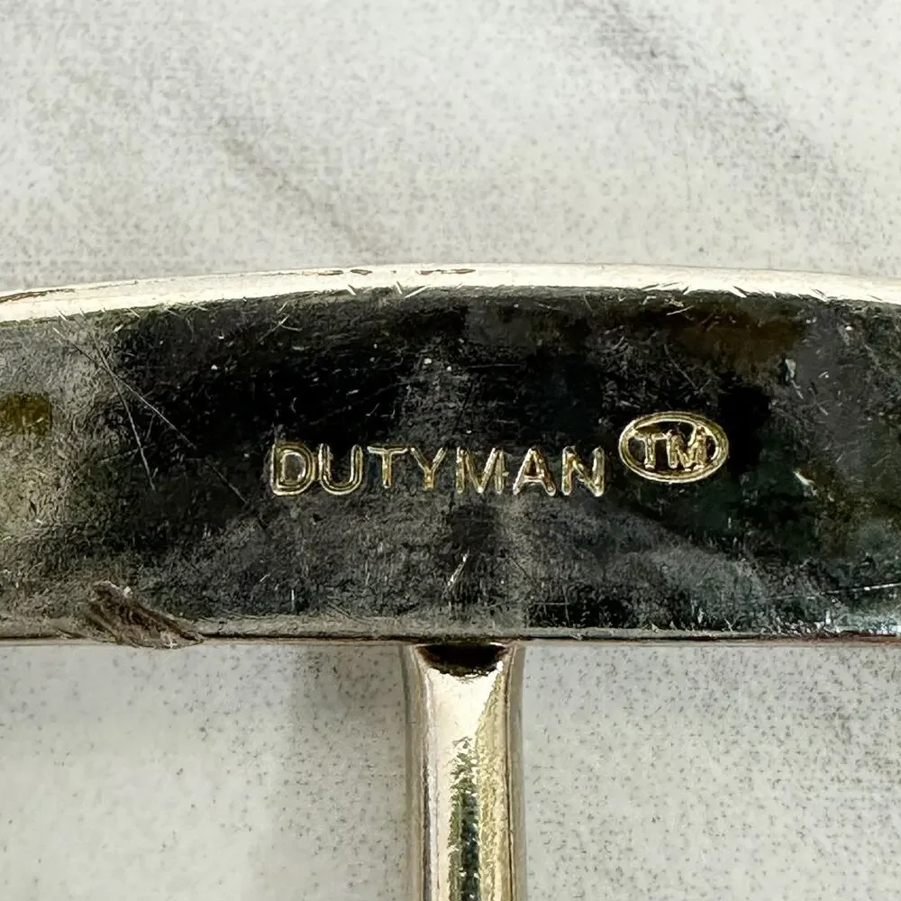 Dutyman Silver Tone Simple Basic Belt Buckle